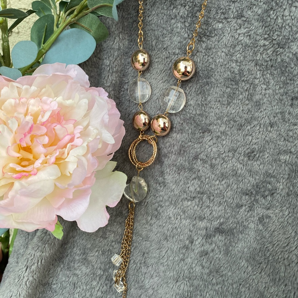 Golden Long Y-Necklace